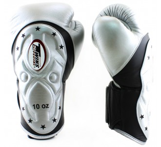 Боксерские перчатки Twins Special (BGVL-6-MK black/silver)